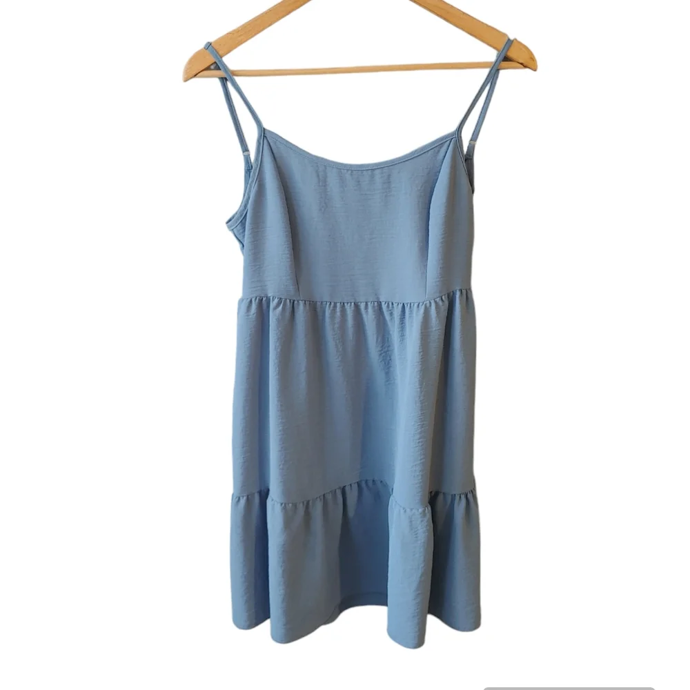 Altar'd State Blue Open Back Tank Dress Size Medium